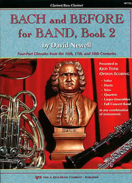 Bach and Before for Band, Book 2 Clarinet/Bass Clarinet band method book cover